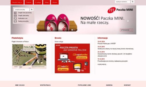 Nowa strona internetowa Poczty Polskiej