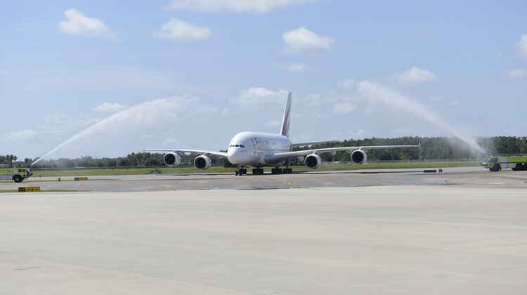 Linie Emirates wylądowały w Orlando