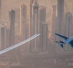 Wyjątkowy lot samolotu A380 linii Emirates oraz duetu Jetman Dubai