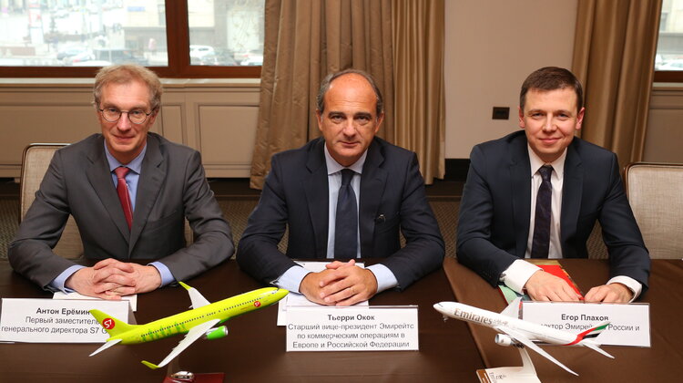 Porozumienie code-share Emirates i S7 Airlines na ponad 30 trasach w Rosji nowe produkty/usługi, transport - Umowa zapewni zagranicznym pasażerom dogodne połączenia z regionami na terenie Rosji