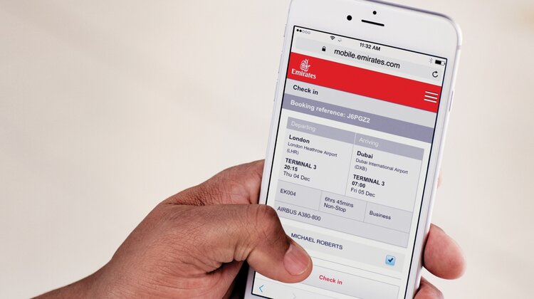 Emirates wydłuża możliwość odprawy online do 48 godzin przed odlotem