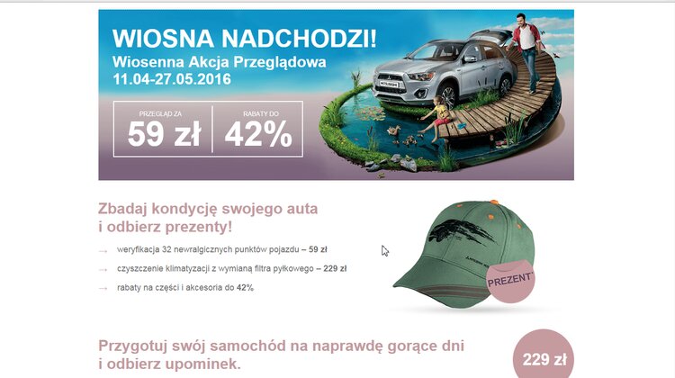 Wiosenny przegląd za 59 zł, zniżki do 42%