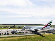 Flagowy samolot A380 Emirates na ILA Berlin Air Show 2016