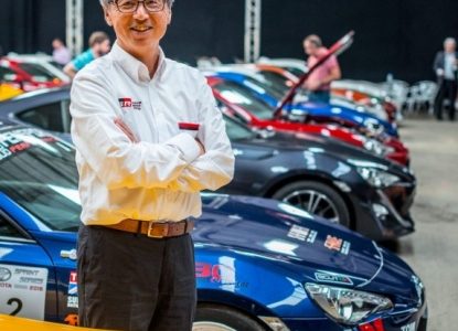 Ojciec sportowej Toyoty GT86 na spotkaniu z fanami w Anglii