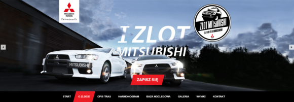Ruszyła strona I Zlotu Mitsubishi LIFESTYLE, Motoryzacja - Polski oddział Mitsubishi Motors uruchomił właśnie zupełnie nową witrynę www.zlotmitsubishi.pl, w całości poświęconą wielkiemu świętu sympatyków marki spod znaku Trzech Diamentów.