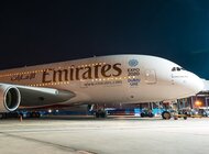 Flagowy samolot A380 Emirates ląduje w Moskwie i Kantonie