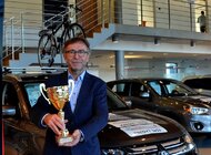 Grand Prix dla stoiska auto GT Mitsubishi Motors na Warsaw Moto Show 2016 wydarzenia, transport - Auto GT - warszawska autoryzowana stacja firmy Mitsubishi Motors otrzymała nagrodę Grand Prix za najlepsze stoisko podczas wystawy motoryzacyjnej Warsaw Moto Show 2016, która w miniony weekend zgromadziła ponad 150 000 zwiedzających.