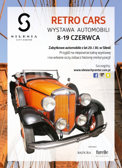 Tam, gdzie motoryzacja miesza się z modą, czyli wystawa Retro Cars w SCC LIFESTYLE, Motoryzacja - Od 8 do 19 czerwca Silesia City Center zaprasza na niezwykłą wystawę Retro Cars. Będzie można zobaczyć kilkanaście samochodów wyprodukowanych w pierwszej połowie XX wieku, wszystkie w indywidualnych scenografiach wykorzystujących elementy fascynujących lat 20. i 30.