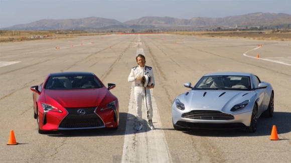 Lexus LC 500 kontra Aston Martin DB11 LIFESTYLE, Motoryzacja - Firma AMCI Testing przeprowadziła test porównawczy flagowego coupé Lexus LC 500 z najnowszym Astonem Martinem DB11.