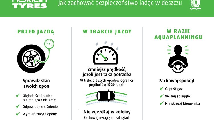 Uwaga na aquaplaning – Jak bezpiecznie prowadzić auto podczas ulewy