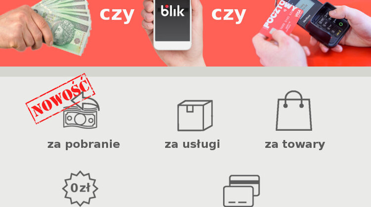 Poczta Polska z płatnościami kartą za przesyłki pobraniowe