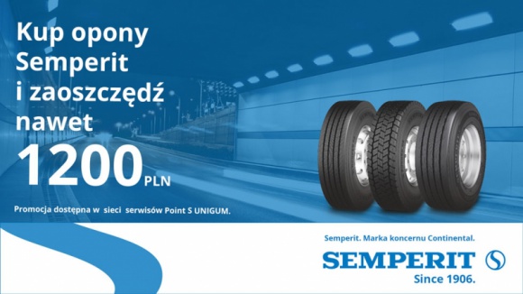 Wypróbuj opony Semperit! BIZNES, Motoryzacja - Nie jeździłeś jeszcze na oponach Semperit? Chcesz przetestować najnowsze modele opon? Semperit – marka należąca do koncernu Continental przygotowała dla klientów flotowych akcję promocyjną, w której floty mogą zaoszczędzić na zakupie opon nawet do 1200 złotych.