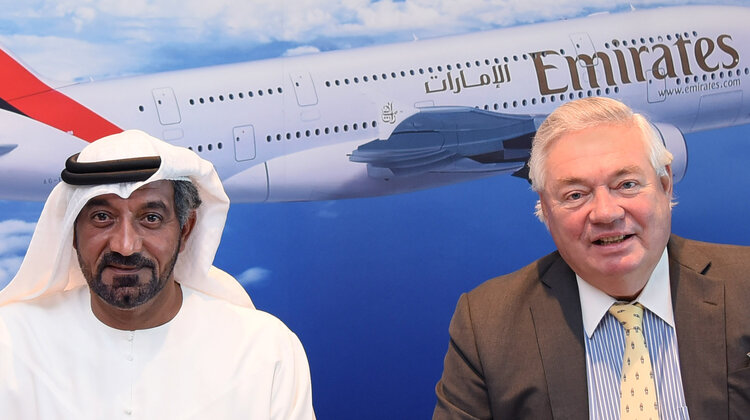 Linie Emirates zamawiają 36 Airbusów A380 o wartości 16 mld dolarów transport, ekonomia/biznes/finanse - Czwartek, 18 stycznia 2018 r. – Dubaj, ZEA –