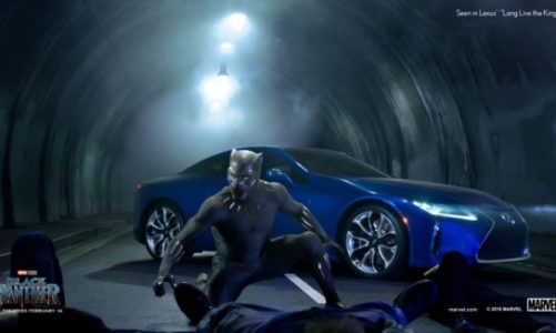 Lexus i Czarna Pantera na Super Bowl