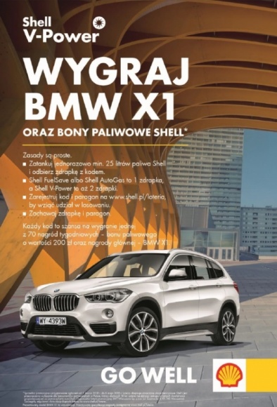 Zatankuj na Shell i wygraj nowe BMW X1!