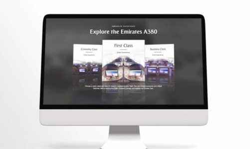 Innowacyjna technologia VR na stronie emirates.com