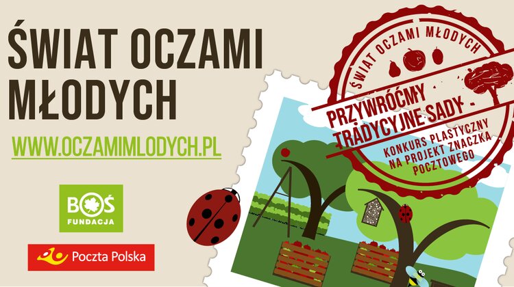 Poczta Polska i Fundacja BOŚ organizują konkurs plastyczny pt. „Przywróćmy tradycyjne sady”