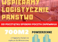 Poczta Polska we współpracy z Ministerstwem Zdrowia rozwozi środki ochrony do szpitali, przychodni i aptek