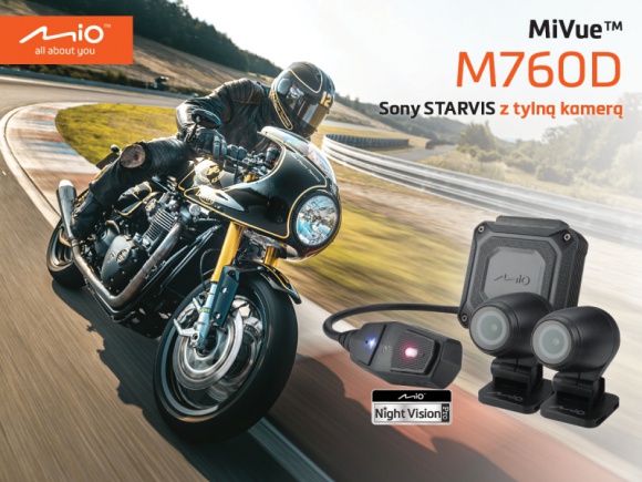 Mio MiVue 760d – as w rękawie dla motocyklistów w sezonie 2020.