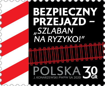 Poczta Polska: 5 milionów znaczków dla kampanii społecznej PKP PLK - Bezpieczny przejazd nowe produkty/usługi, sprawy społeczne - Poczta Polska wprowadziła do obiegu nowy znaczek Bezpieczny Przejazd – „Szlaban na ryzyko!”. Operator pocztowy emisją 5 milionów znaczków wspiera przesłanie kampanii społecznej PKP Polskie Linie Kolejowe S.A. na rzecz ograniczania wypadków na przejazdach kolejowo-drogowych.  Kampania prowadzona jest już 15 lat.