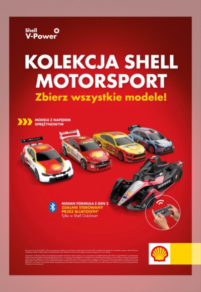 POCZUJ SPORTOWE EMOCJE Z KOLEKCJĄ SHELL MOTORSPORT BIZNES, Motoryzacja - Kolekcja Shell Motorsport to okazja do zdobycia wymarzonego modelu auta wyścigowego. Każdy kierowca, który zatankuje określoną ilość paliwa na stacji Shell, będzie mógł kupić po cenie promocyjnej wybrany model.