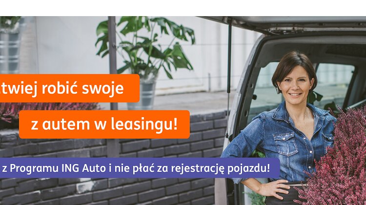 Oferta specjalna „Rejestracja za 0 zł” w ING Lease nowe produkty/usługi, media/marketing/reklama - ING Lease przygotował ofertę specjalną na samochody osobowe i dostawcze do 3,5 t. w leasingu. Oferta „Rejestracja za 0 zł” obowiązuje do końca listopada 2020 roku.