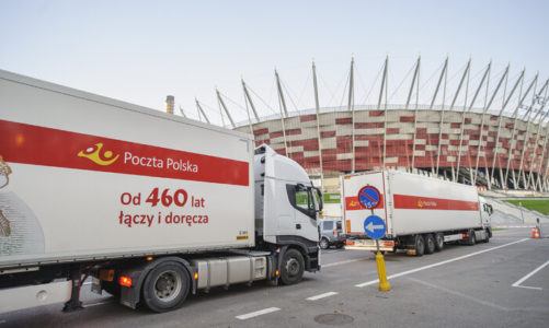 Poczta Polska wspiera budowę szpitala tymczasowego na Stadionie Narodowym