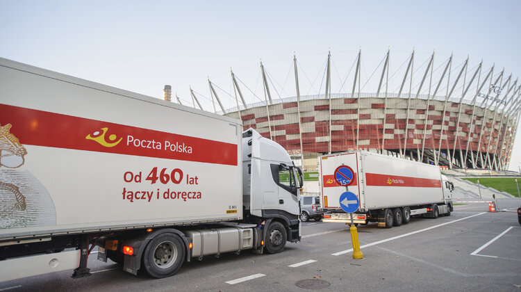 Poczta Polska wspiera budowę szpitala tymczasowego na Stadionie Narodowym