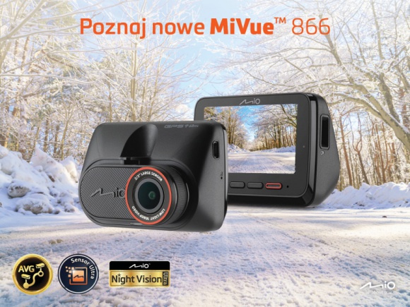 Mio MiVue 866 – pierwszy wideorejestrator z Night Vision Ultra